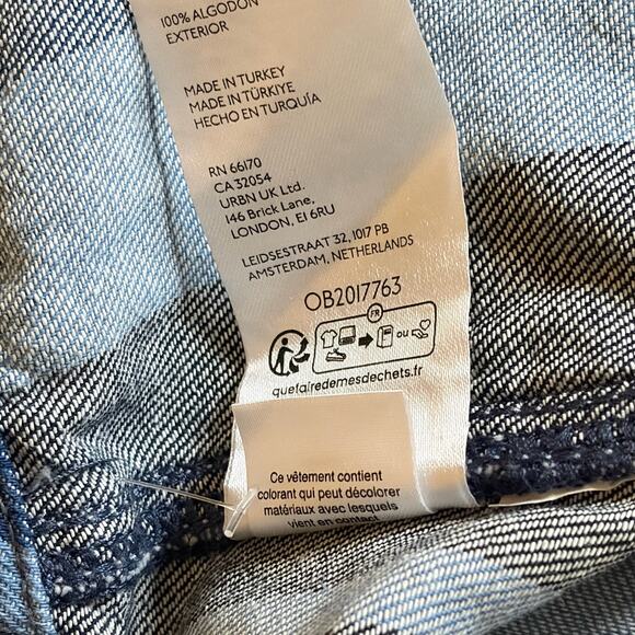 Free People We The Free Cove Crop Pull On Jeans Size Small Button Fly Beach Boho - Picture 16 of 16